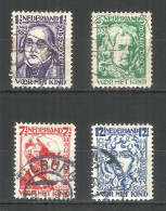 Netherlands 1928 Year, Used Stamps Mi.# 218-221 - Oblitérés