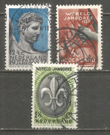 Netherlands 1937 Year, Used Stamps Mi.# 301-03 - Oblitérés