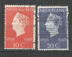 Netherlands 1948 Year, Used Stamps ,Mi 507-08 - Usados