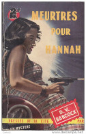 C1  D. V. BABCOCK Meurtres Pour Hanna UN MYSTERE EO 1952 Homicide For Hannah PORT INCLUS France - Presses De La Cité