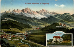 Wildbad Adelholzen Und Umgebung - Künstler-AK Eugen Felle - Traunstein