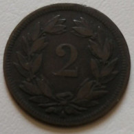 2 Rappen Suisse 1851 A - 2 Centimes / Rappen