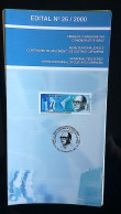 Brochure Brazil Edital 2000 26 Personality Gustavo Capanema Without Stamp - Lettres & Documents