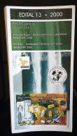 Brochure Brazil Edital 2000 13 Sustainable Development Mapa Ouro Without Stamp - Storia Postale