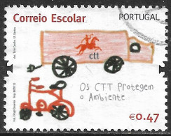 Portugal – 2010 School Mail 0,47 Used Stamp - Oblitérés