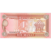 Turkmanistan, 1 Manat, KM:1, NEUF - Turkmenistan