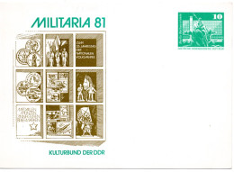 63543 - DDR - 1981 - 10Pfg Gr.Bauten PGAKte "Militaria 81", Ungebraucht - Cartoline Private - Nuovi