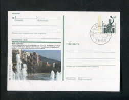 "BUNDESREPUBLIK DEUTSCHLAND" 1989, Bildpostkarte Mit Bildgleichem Stempel Ex "WEIL AM RHEIN" (B1135) - Illustrated Postcards - Used