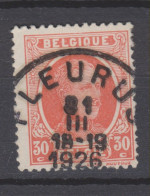 COB 199 Oblitération Centrale FLEURUS - 1922-1927 Houyoux