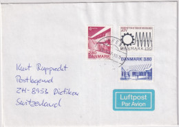 MiNr. 895 - 896 Dänemark 1987, 4. Mai. Europa: Moderne Architektur Auf Brief Virum - Schweiz - Storia Postale