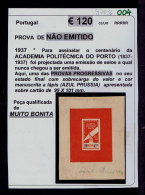 87036 PORTUGAL (NOT ISSUE) = Proof èpreuve RARE - Essais, épreuves & Réimpressions