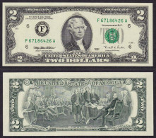 USA 2 $ Banknote Aus 1995 Pick 497 UNC (1)    (d691 - Andere & Zonder Classificatie