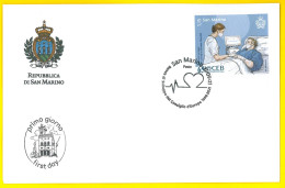 SAN MARINO 2021 FDC 65° Ann. Banca Sviluppo Consiglio D'Europa First Day Cover - FDC