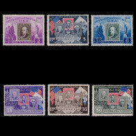 SAN MARINO.1947.1st United States Postage Stamps Cent.SCOTT 266-271.MH. - Neufs