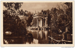 1928  CARTOLINA   CON ANNULLO ROMA -  VILLA BORGHESE - Parchi & Giardini