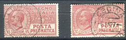 REGNO 1927-28 POSTA PNEUMATICA USATA - Pneumatic Mail