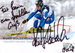 Autogrammkarte Head-AK Ski Alpin Kurt Sulzenbacher 2008 Innichen San Candido Pustertal Südtirol Alto Adige Olympia FIS - Autógrafos
