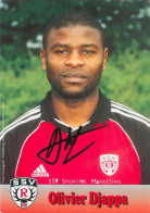 Fußball-Autogrammkarte AK Olivier Djappa SSV Reutlingen 05 00-01 Bafoussam Kamerun Cameroun SC Rot-Weiss Essen RW Fulda - Autografi