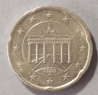 2009 - GERMANIA   - MONETA IN EURO - DEL VALORE DI  20 CENTESIMI  - USATA - Germania