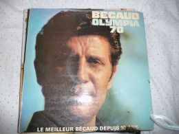 DISQUE VINYL 33 T DU CHANTEUR GILBERT BECAUD - OLYMPIA 70 - Other - French Music