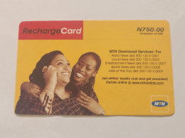 NIGERIA(NG-MTN-REF-0015)-Mother And Daughter-(36)-(0636-4555-9859)(N750.00)-used Card - Nigeria