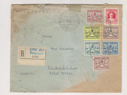 VATICAN 1931 Registered Cover To Austria - Brieven En Documenten