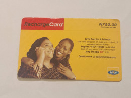 NIGERIA(NG-MTN-REF-0015)-Mother And Daughter-(40)-(0855-6235-3063)-(N750.00)-used Card - Nigeria