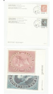 BEAVER Pmk 2 Diff STAMP ON STAMPS Postal STATIONERY CARDS Canada Cover Card - 1903-1954 Rois