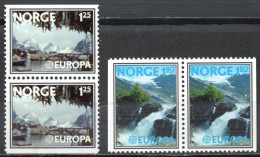 Norvège YT 698a + 699a Neuf Sans Charnière XX MNH Europa 1977 - Ungebraucht