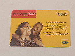 NIGERIA(NG-MTN-REF-0015)-Mother And Daughter-(44)-(2756-0739-0923)-(N750.00)-used Card - Nigeria