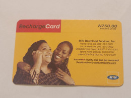 NIGERIA(NG-MTN-REF-0015)-Mother And Daughter-(54)-(7560-9705-4926)-(N750.00)-used Card - Nigeria