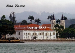 Sao Tome And Principe Sao Tome City Waterfront Cathedral New Postcard - Sao Tome And Principe