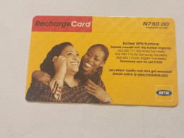 NIGERIA(NG-MTN-REF-0015C)-Mother And Daughter-(63)-(7303-7270-6302)-(N750.00)-used Card - Nigeria