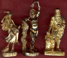 ** LOT  3  PERSONNAGES  -  Bacchus,  Charlemagne,  Sorciere ** - Personnages