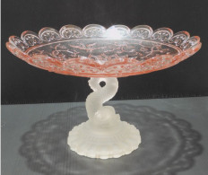 -BELLE COUPE/PIED CRISTAL BACCARAT PIED DAUPHIN COUPE ROSE Mod. Renaissance  E - Glass & Crystal