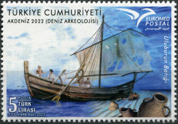 TURKEY - 2022 - STAMP MNH ** - Maritime Archaeology - Unused Stamps