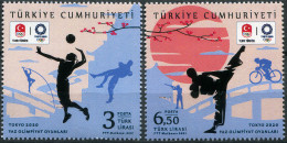 TURKEY - 2021 - SET MNH ** - Summer Olympic Games 2020 - Tokyo, Japan 2021 - Unused Stamps