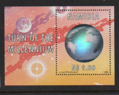 HOLOGRAMS - NAMIBIA -1999 - MILLENIUM HOLOGRAM  SOUVENIR SHEET  MINT NEVER HINGED  - Hologramme