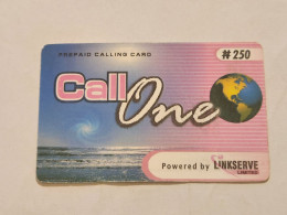 NIGERIA(NG-LINKSERVE-PRE-001)-CALL ONE-KINKSERVE-(81)-(2168-8280-62)-(N250.00)-used Card - Nigeria