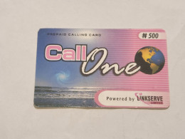 NIGERIA(NG-LINKSERVE-PRE-002)-CALL ONE-KINKSERVE-(82)-(7085-8467-86)-(N500.00)-used Card - Nigeria