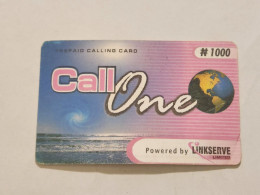 NIGERIA(NG-LINKSERVE-PRE-003)-CALL ONE-KINKSERVE-(85)-(9253-8036-68)-(N1000)-used Card - Nigeria