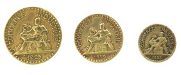 50 Cents - 1 Franc - 2 Francs  Année 1925 - Autres & Non Classés