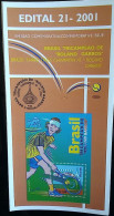 Brochure Brazil Edital 2001 21 Roland Garros Guga Tennis Without Stamp - Storia Postale