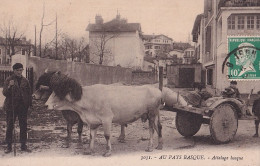 A19-64) CIBOURE - AU PAYS BASQUE - ATTELAGE BASQUE  - Ciboure