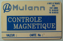 FRANCE - Magnetic - Pass Card - Mulann - Controle Magnetique - Complete Magnetic Reverse - Used - Other & Unclassified
