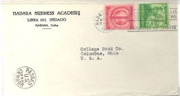 Cuba Letter CENSOR Passed Cancel Habana To USA Cigar Industry Stamp Tobacco - Lettres & Documents