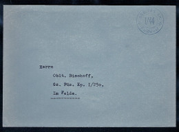 SWITSERLAND FELDPOST WWII Cover With Cancel GEB FÜS KP 1/44 - Oblitérations