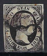 ESPAGNE Ca.1851: Le Y&T 6 Obl. - Gebruikt