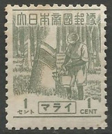 MALAISIE / OCCUPATION JAPONAISE  N° 27 NEUF Avec Charnière - Japanese Occupation