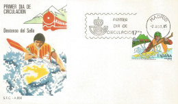 ESPAÑA SPD FDC DESCENSO DEL SELLO ASTURIAS REMO ROWING - Rudersport